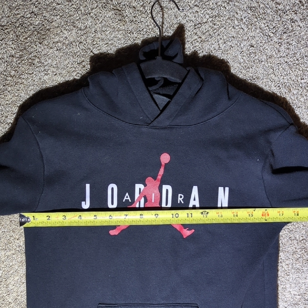Jordan Black Hoodie with Red and White Logo - Picture 8 of 8
